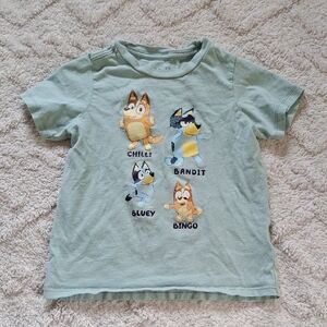 BLUEY Light Blue Short Sleeve Graphic Tee/5T